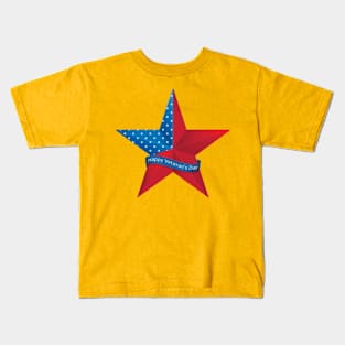 veterans day with american Kids T-Shirt